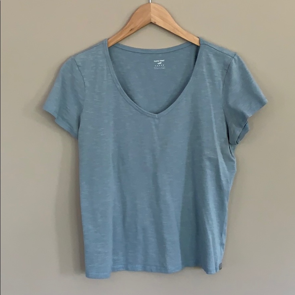 Horny toad sky blue tee